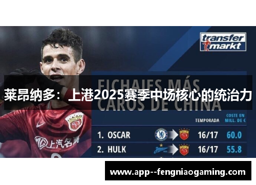 莱昂纳多：上港2025赛季中场核心的统治力